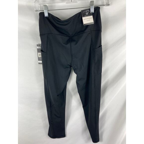 NWT Beverly Hills Polo Club Black Pocket Leggings Size Medium 22" - Picture 5 of 5